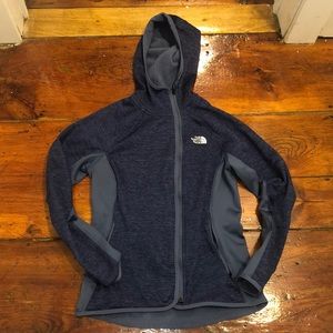 North face zip up hoodie